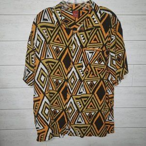 Junction West Geometric Print Shirt Men's Size Xl